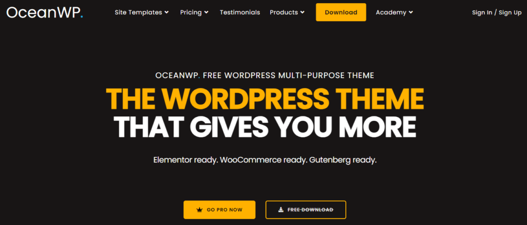 OceanWP theme