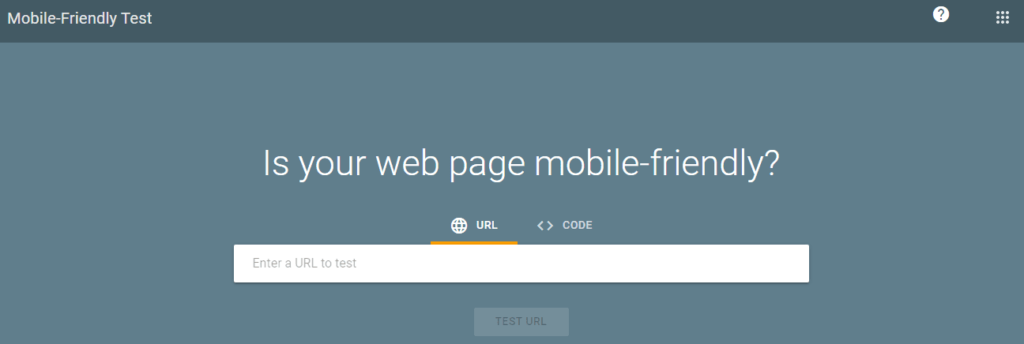 Google Mobile Friendly Test