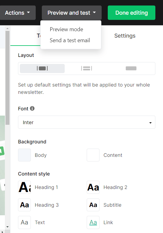 MailerLite Preview Mode
