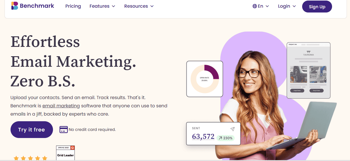Benchmark email Marketing
