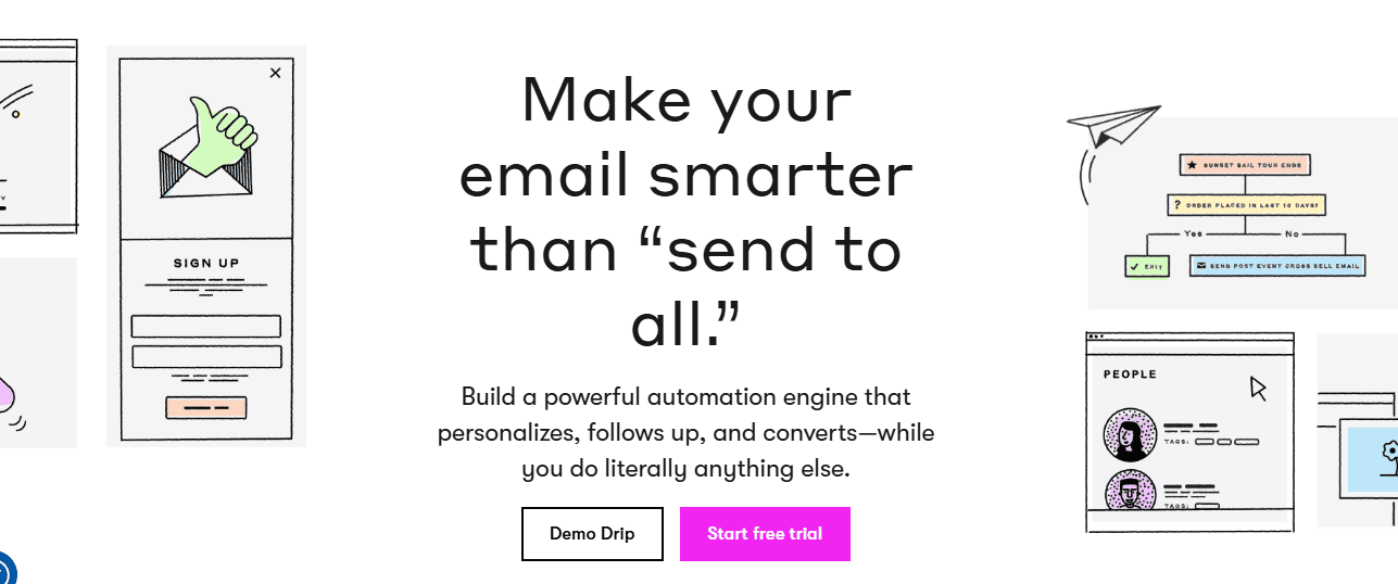 Drip email marketing