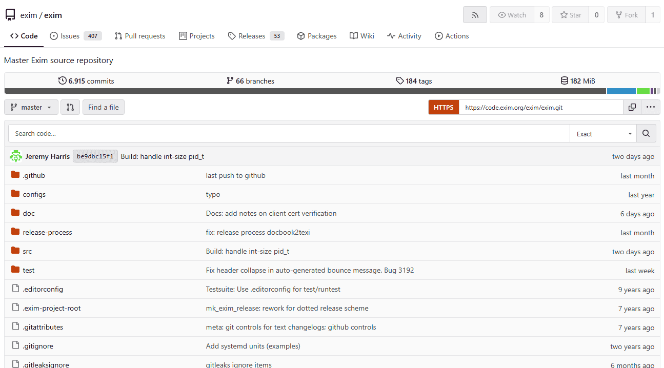 Exim SMTP
