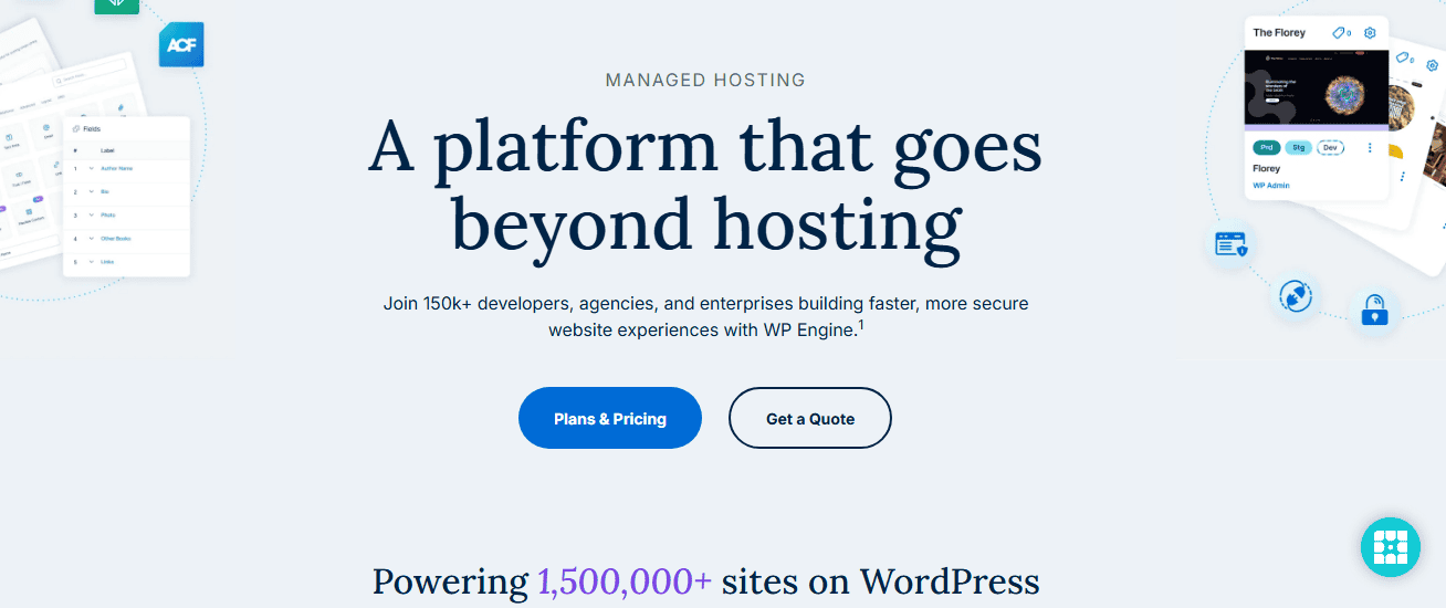 WP Engine Homepage