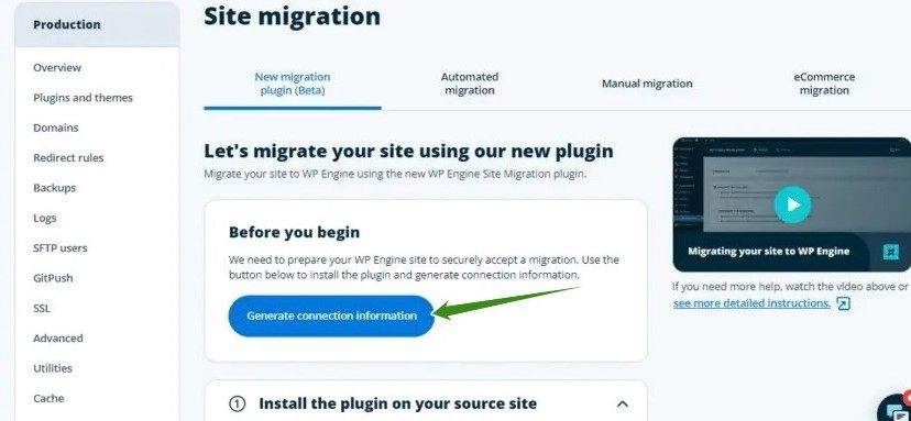 WP Engine Site Migration