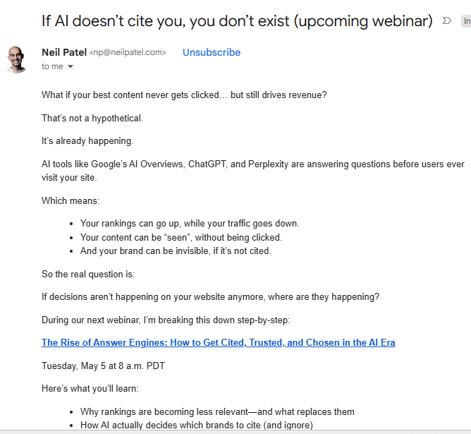 Make money from your email list with Webinar